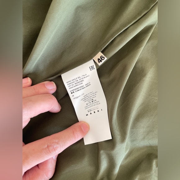 Marni shirt / 46 / military green - Picture 3 of 4